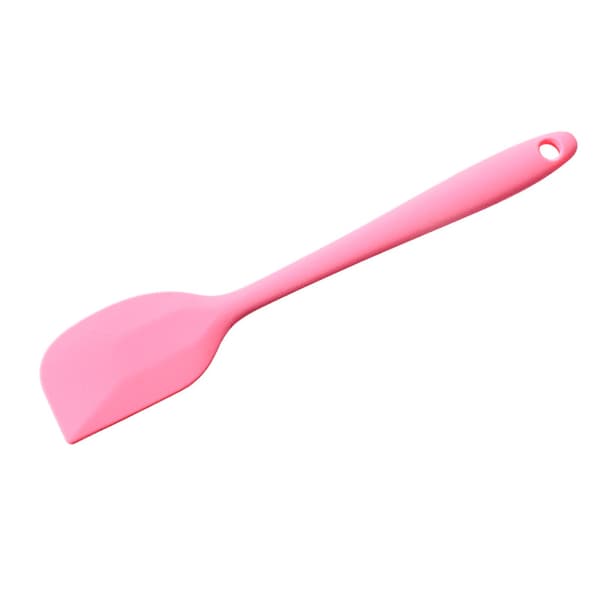 Rosa - Silikonspatel, halvspatel, bakspatel, varmebestandig
