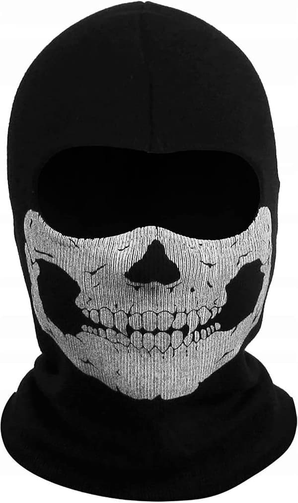 MW2 Ghost Skull Balaclava Maske til skiløb, cykling og snowboarding -FX-