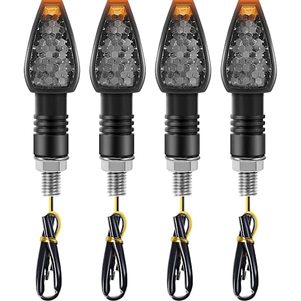 4 stykker motorcykelblinklys 14 LED 12V Motorcykel LED Blinklys