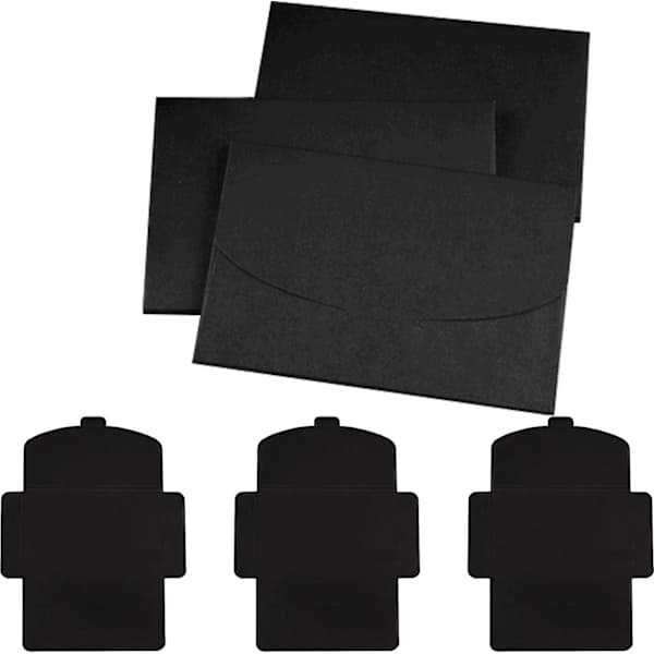 Black Envelopes, 50 Invitation Envelopes, 160*105mm Wedding Card Business Card Envelopes