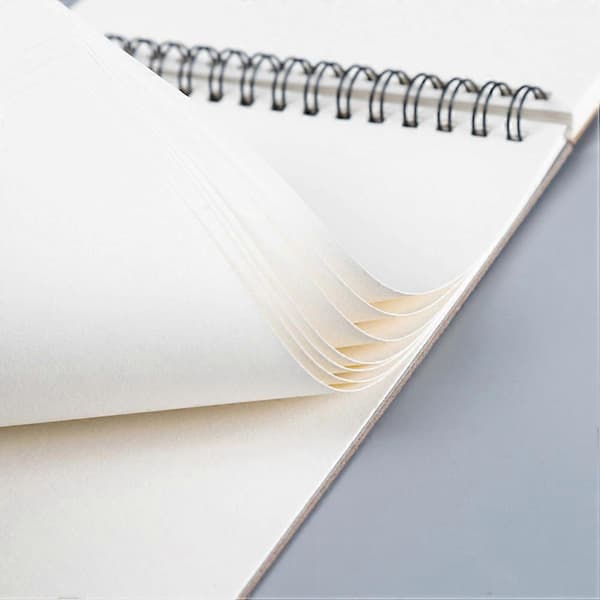 Sketchbook spiral block for drawing 2 pcs brown drawing books