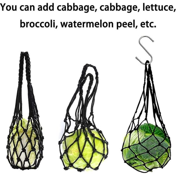 Chicken Fruit Vegetable Feeding Net Bag, Chicken Toy Accessory Fruit Holder Vegetable Holder Feeding Net for Chicken Duck Goose Poultry