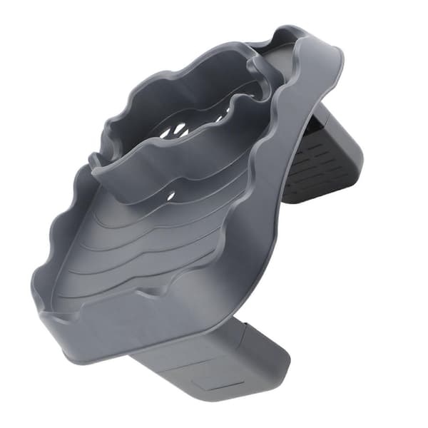 Adjustable Hot Tub Side Table with Drain Hole - Non-Slip Tray for Swimming Pools and Spas