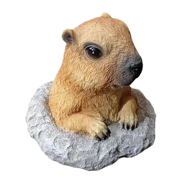 Havemurmeldyr Statue Sød Havekunst Skulptur til Havegang Have