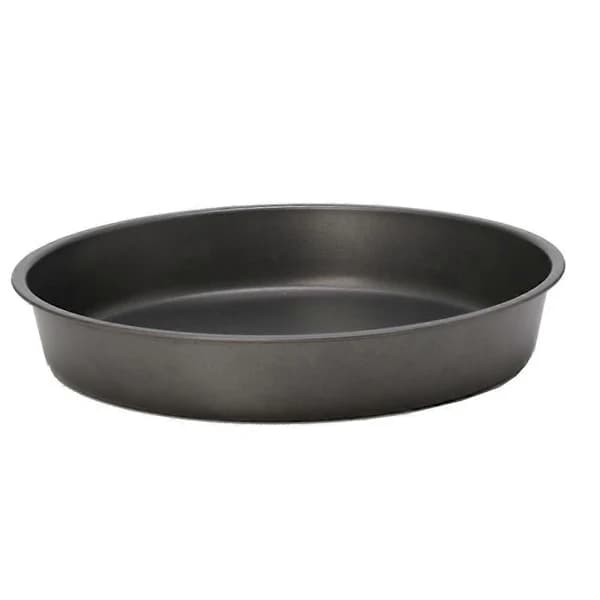 Ny rund dyp pizzabrett non-stick paiform bakeverktøy 24cm stål