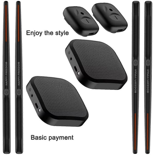 Portable Electronic Air Drum Set - Virtual Drumsticks and Pedals, Perfect for Beginners, Kids, and Adults A
