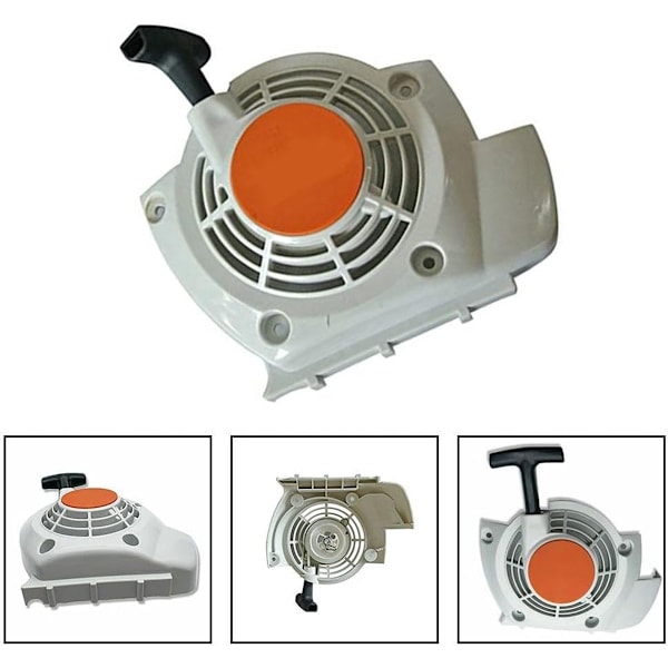 Grey Replacement Pull Starter for Lawn Mower - Fits FS120/200/250, BT120C, Easy Installation
