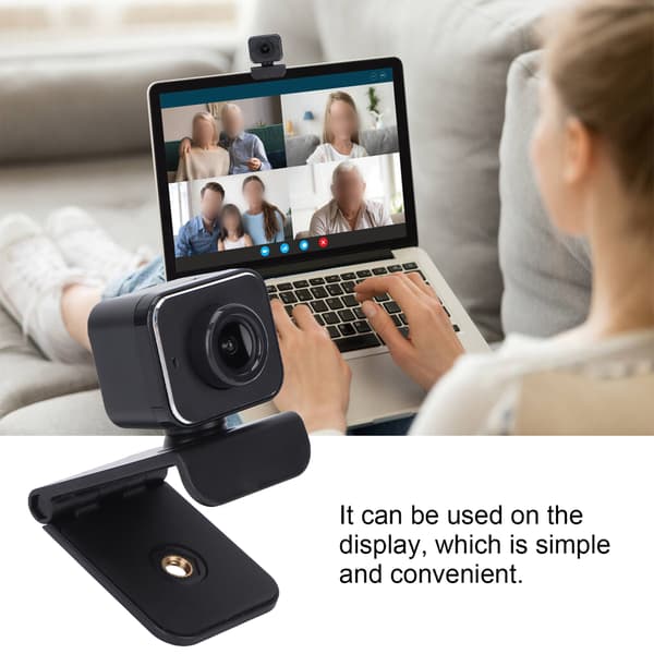 Computer Camera 1080P HD Adjustable Rotatable Autofocusing Four-Layer Lens Built-in Sensitive Microphone Webcam