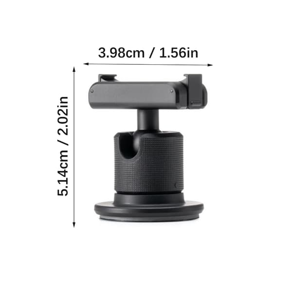 Magnetisk kuleleddadapterfeste for actionkamera, 360 graders justerbar