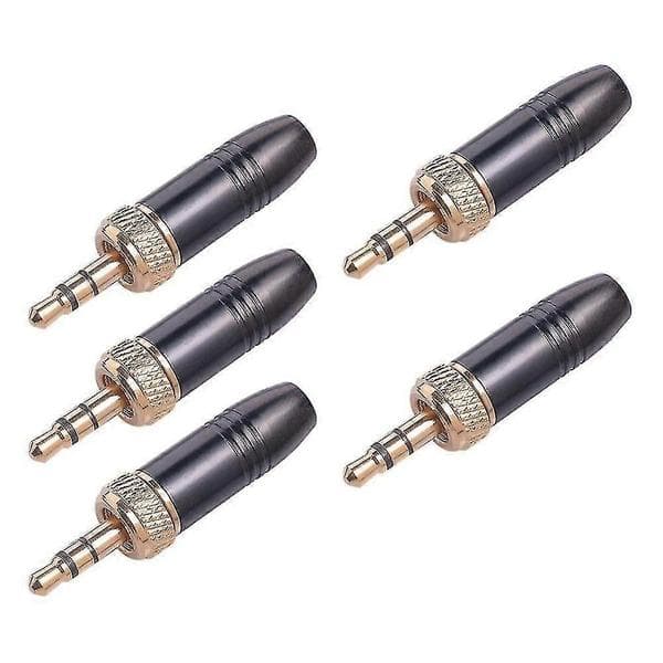5 stk. Lavalier Reversmikrofon 3,5 mm lydstik med M6 indvendigt gevindkabel til-