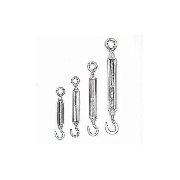 M4 Turnbuckle with Hook and Eye 304 Stainless Steel - 5 Pack