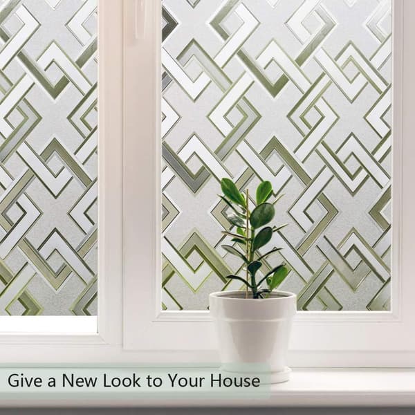 Blackout Window Film, Privacy Window Film, Square Pattern Window