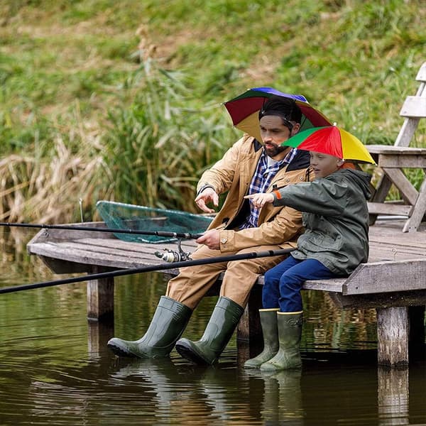 32CM hode paraply vannmelon turisme fiske paraply lue barn_OF