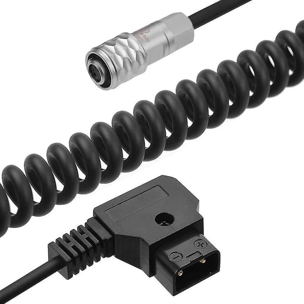 D-tap to BMPCC 4K 2-Pin Locking Power Cable for Pocket Cinema Camera 4K for V-Mount Battery