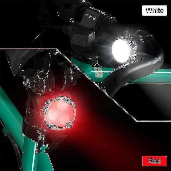 4-pack USB Uppladdningsbart Cykellampset Fram och Bak LED Cykel L...[HsSs]