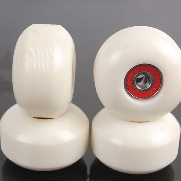 52 mm Durable Skateboard PU Wheels Temperature Resistant Skateboard Accessories White White