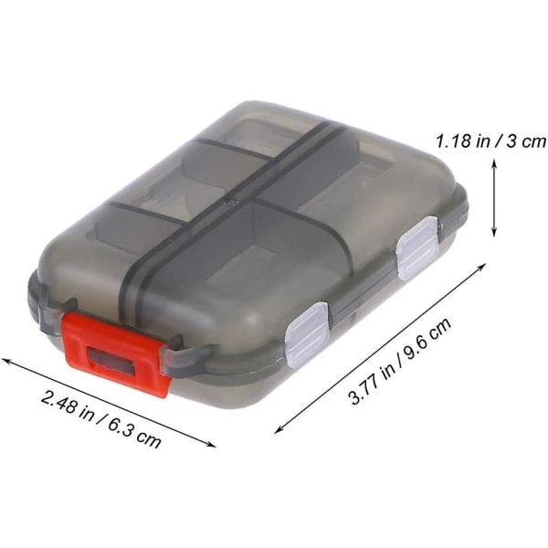 3-pack bärbar organiserare med dubbla lager och 10 fack