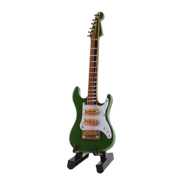 Elektrisk gitarpynt Miniatyrdekorasjon Minimusikkinstrumentmodell Gave 10 cm