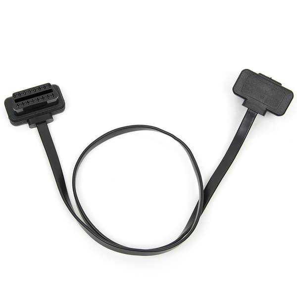 1m OBD2 OBDII forlængerkabel 16-polet han til hun diagnostisk stik