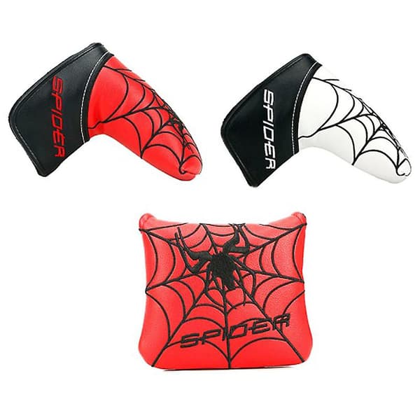 Firkantet Mallet-Puttertrekk Golfhodebeskyttelse for Taylormade Spider X [DB] Hvit A4 White A4