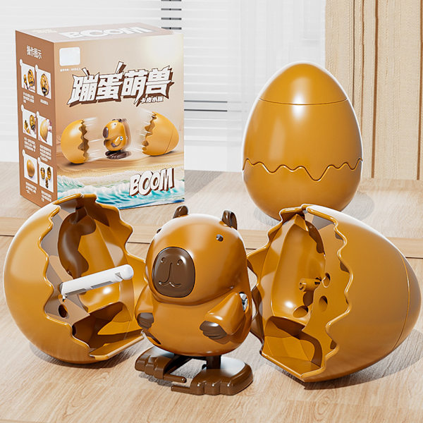 Wind-up Walking Eggshell Animal Toy Funny Assembly For Kids Easter Gift B B