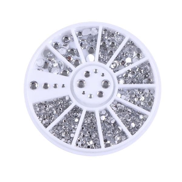 Rhinestone 4-storlekar - Silver Clear Silver silver Silver silver