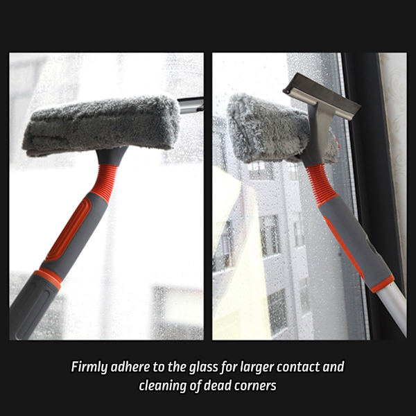 Telescopic Set with Bendable Brush Head Durable Labor-Saving Cleaning Brush for High Windows One Set One Set