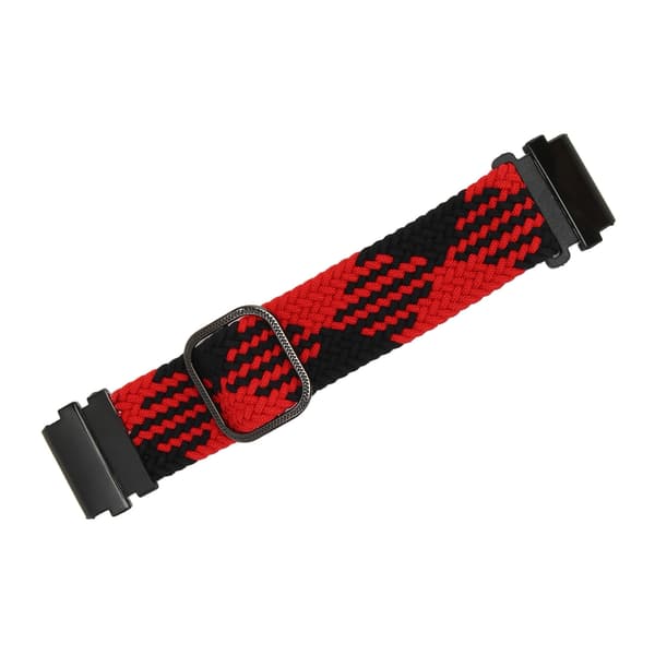 Replacement Strap Adjust Size Sweat Resistant Nylon Woven Watch Band for T REX 2 Ultra Red Black