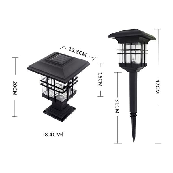 Solar Stigma Lamp Outdoor Waterproof Decorative Wall Lamp Garden Stigma Lawn Lamp Wall Lamp Warm Light