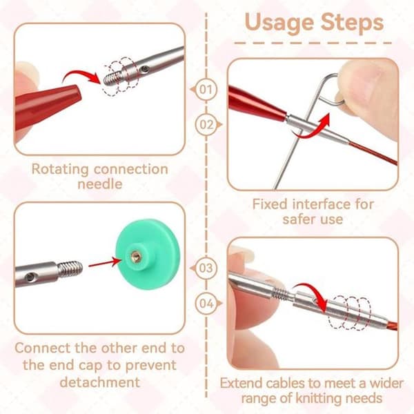 Knitting Set - Handmade DIY Knitting - Detachable, Interchangeable Circular Needles - Sweater Needles - DIY Knitting Tools