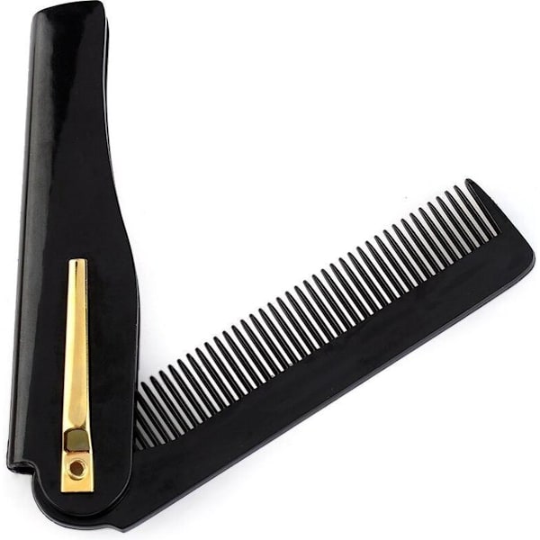 Beard Comb - Foldable - Styling for Beard and Moustache - Black