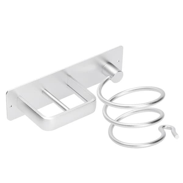 Vægmonteret aluminiumshylde Hårtørrerholder Organizer til badeværelset