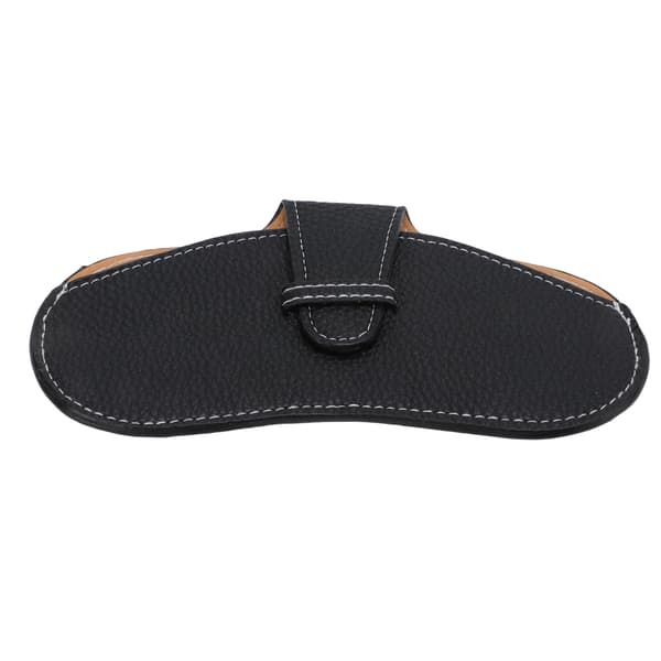 Leather Sunglasses Case Portable PU Leather Glasses Case Leather Durable Simple Eyeglasses Case for Sunglasses Black