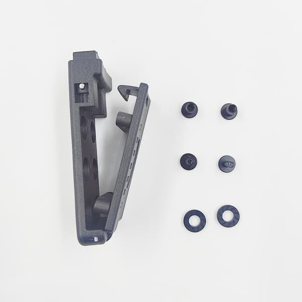 Multifunksjonell 6-hulls slireklemme for taktiske kniver