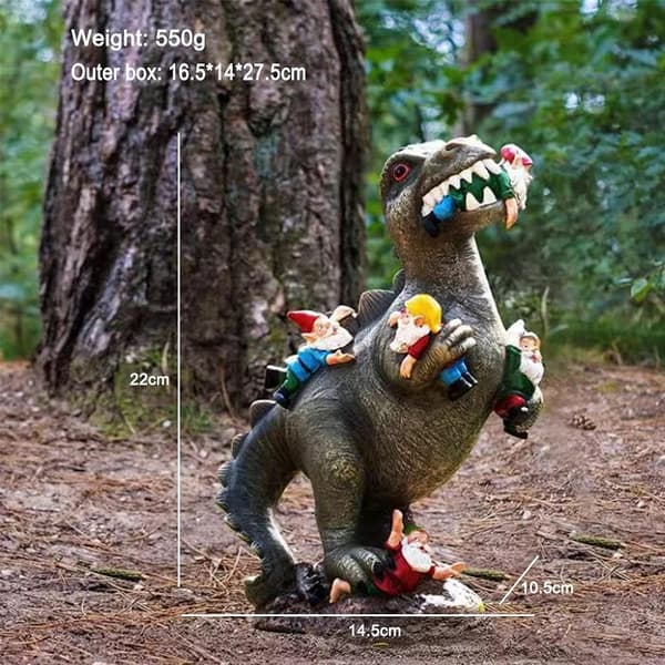 Utendørs hage stjerne statue dekorasjon harpiks ornamenter dinosaur Ea