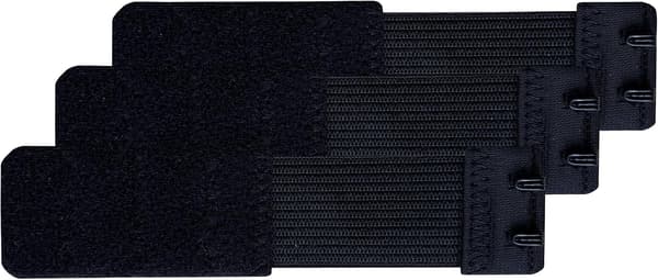 Sæt med 3 Bløde Komfortable BH-forlængere 2 Kroge, 10cm x 2.5cm