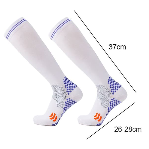 Professionella kompressionsstrumpor i sportstil för män, Bean White KLB