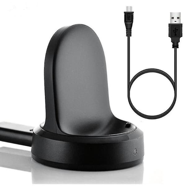 Oplader til Samsung Gear S3, opladningsdockingstation med USB-kabel