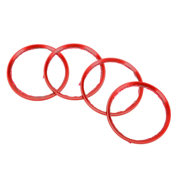 4pcs Wheel Hub Centric Decoration Spacer Aluminum Alloy for Car Modification, Red