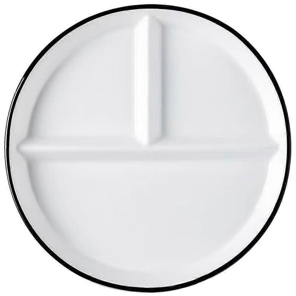 Ceramic Plate Divided Plate Dessert Salad Plate Dinner Plate Food Serving Plate