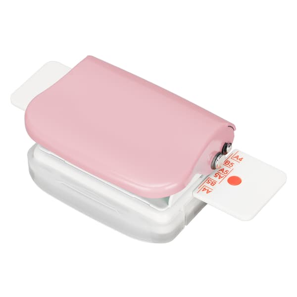 Mini Manuel Cinch Indbindingsmaskine - 6 Huller Pink