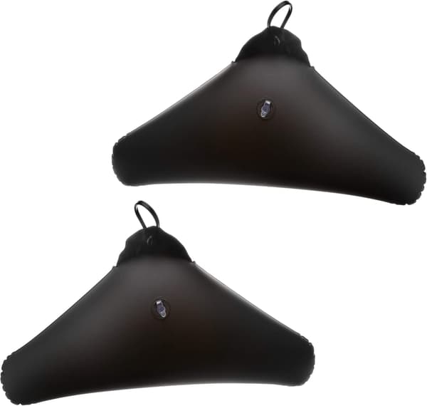 Svart sett med 4, oppblåsbare, polyetylen, 42,5 x 22 cm, svart