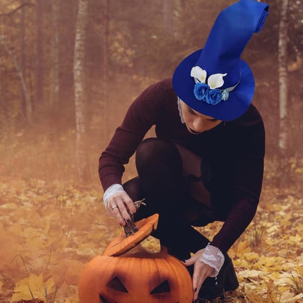 Halloween häxhatt filt maskerad karneval karnevalsfest cosplay -