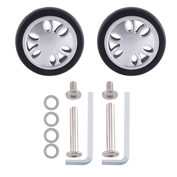 M6 50MmX12Mm Suitcase Replacement Wheels Durable PU Wheels Deluxe Repair Tool 1 Pair