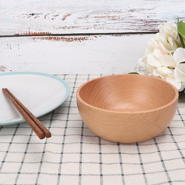 Round Rice Soup Salad Food Bowl Utensil Food Container Tableware Kitchen Accessory Large 14 x 6 cm