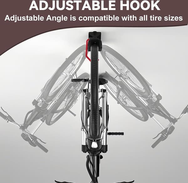 Rotating Bicycle Hanging System - Bicycle Hook - Bicycle Hanging Bracket - Bicycle Storage - Wall Mount for Bicycles - Bicycle Rack - Bicycle Mount ...