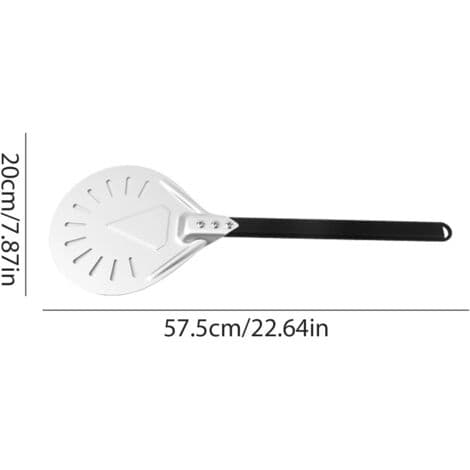 Metall pizzaspade, pizzaspade, 18 cm pizzaspade i rustfritt stål. Egnet for matlaging, baking, grilling og restauranter.
