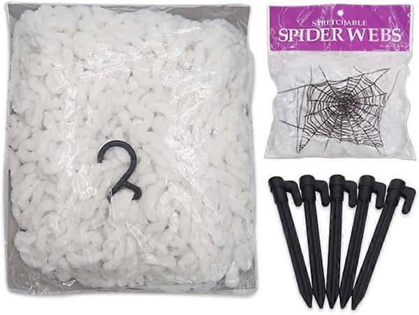Halloween Spider Web Decoration, Scary Giant Spider Halloween Decoration