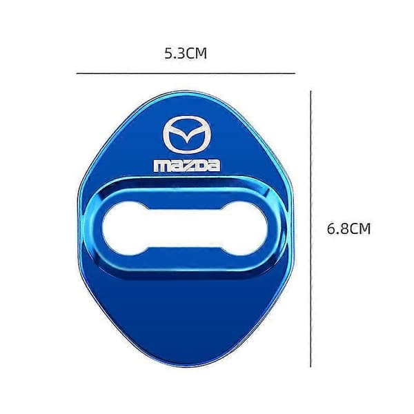 4 stk. bildørlåsbeskyttere til Mazda 2 3 6 DJ BM BP GJ CX3 CX 5 CX5 CX 5 CX7 CX9 MX5 2014 2022 Styling Tilbehør | | sort