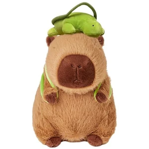 Capybara plysdyr, Capybara bjørn skildpadde realistisk blød capybara legetøj 25 cm